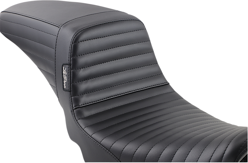 LE PERA Kickflip Daddy Long Legs Seat - Pleated - Black - Dyna '06-'17