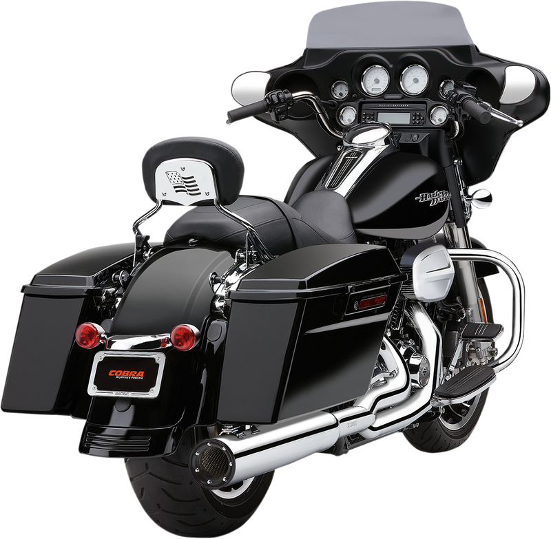 COBRA 2:1 Exhaust - Chrome - '09-'16 FL