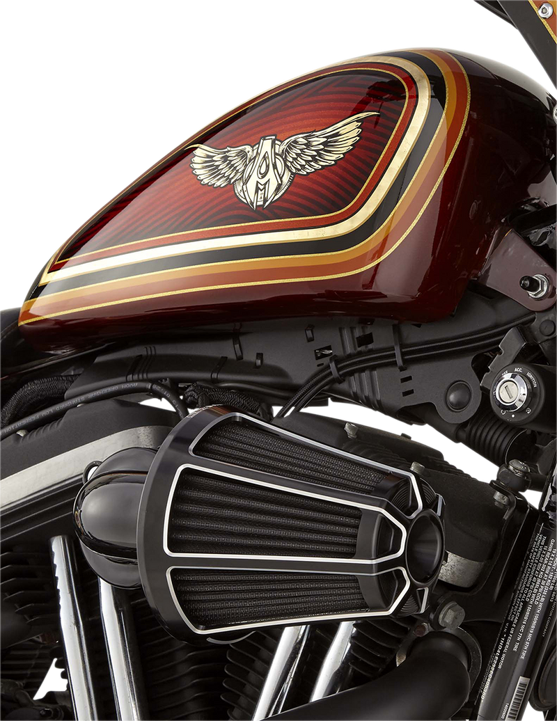 ARLEN NESS Beveled® Monster Sucker® Air Cleaner Kit - Black / Machined