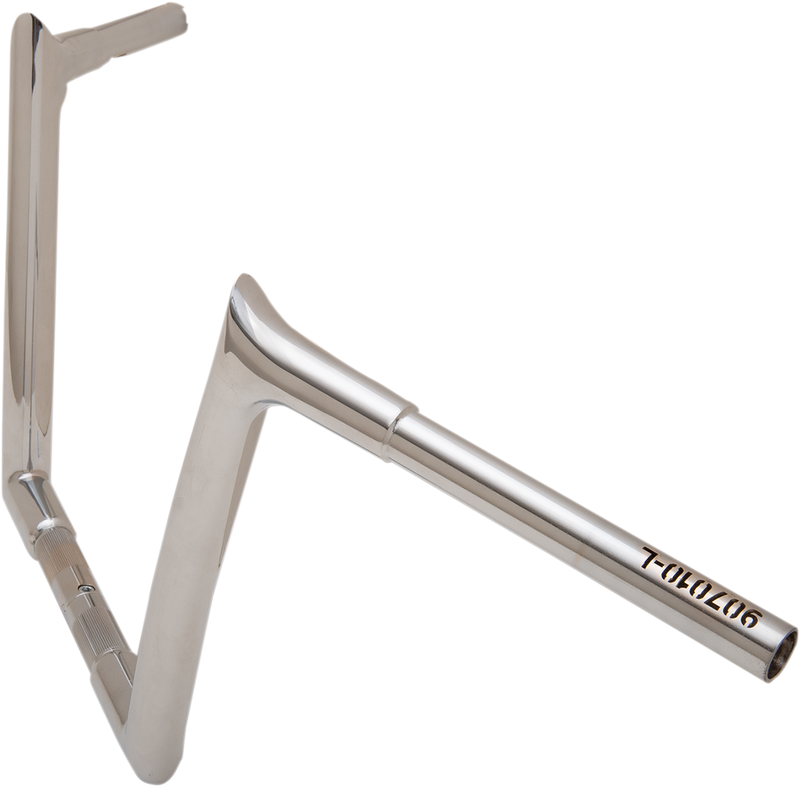 FAT BAGGERS INC. 1-1/4" EZ Install Pointed Top Handlebar - 10" - Chrome 907010