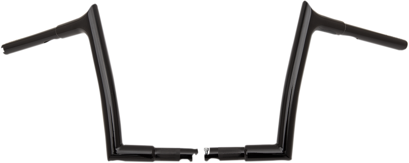 FAT BAGGERS INC. 1-1/4" EZ Install Pointed Top Handlebar - 10" - Black 907010-B