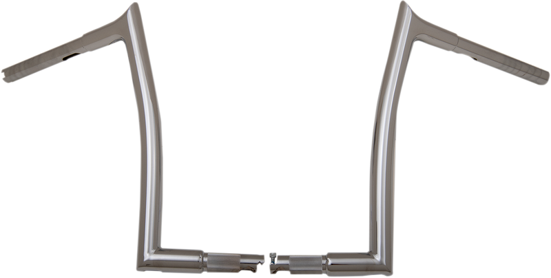 FAT BAGGERS INC. 1-1/4" EZ Install Pointed Top Handlebar - 14" - Chrome 907014