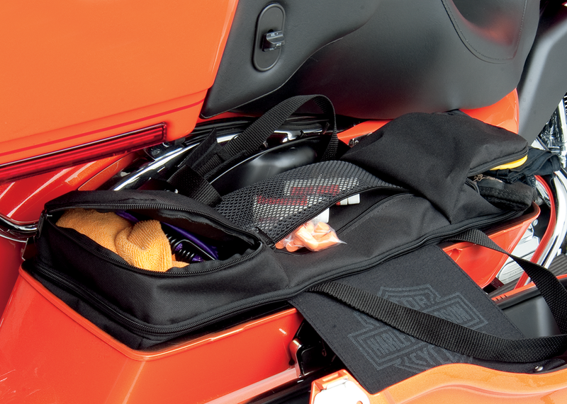DRAG SPECIALTIES Black Saddlebag Organizers / Liners - FL '93-'13