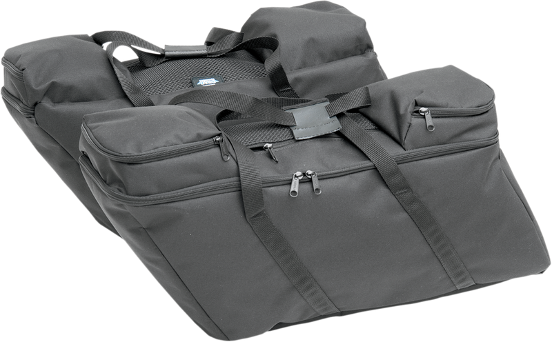 DRAG SPECIALTIES Black Saddlebag Organizers / Liners - FL '93-'13