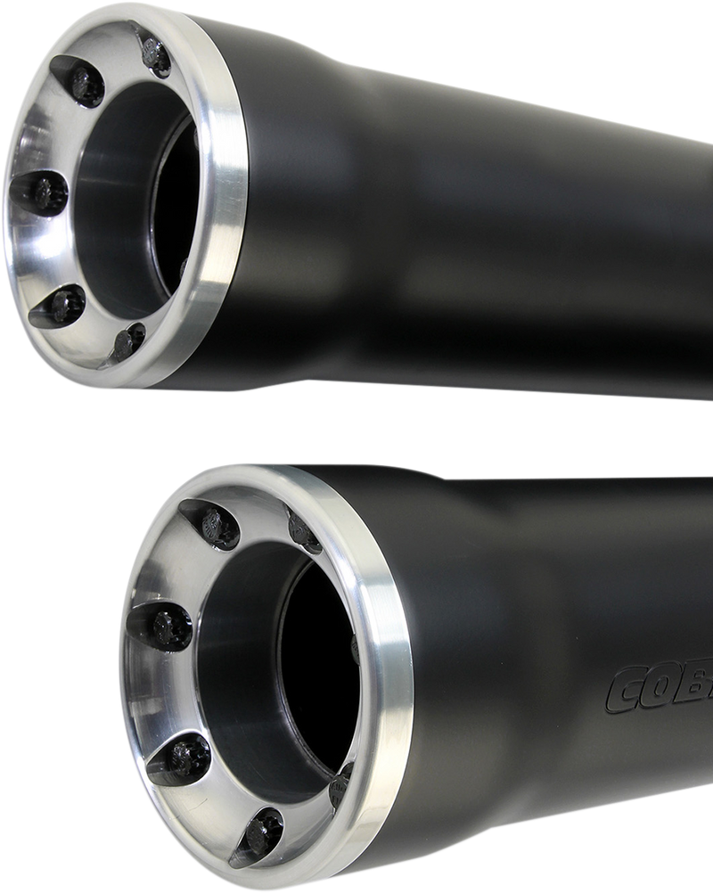 COBRA 3" RPT Mufflers for '07-'17 Softail - Black