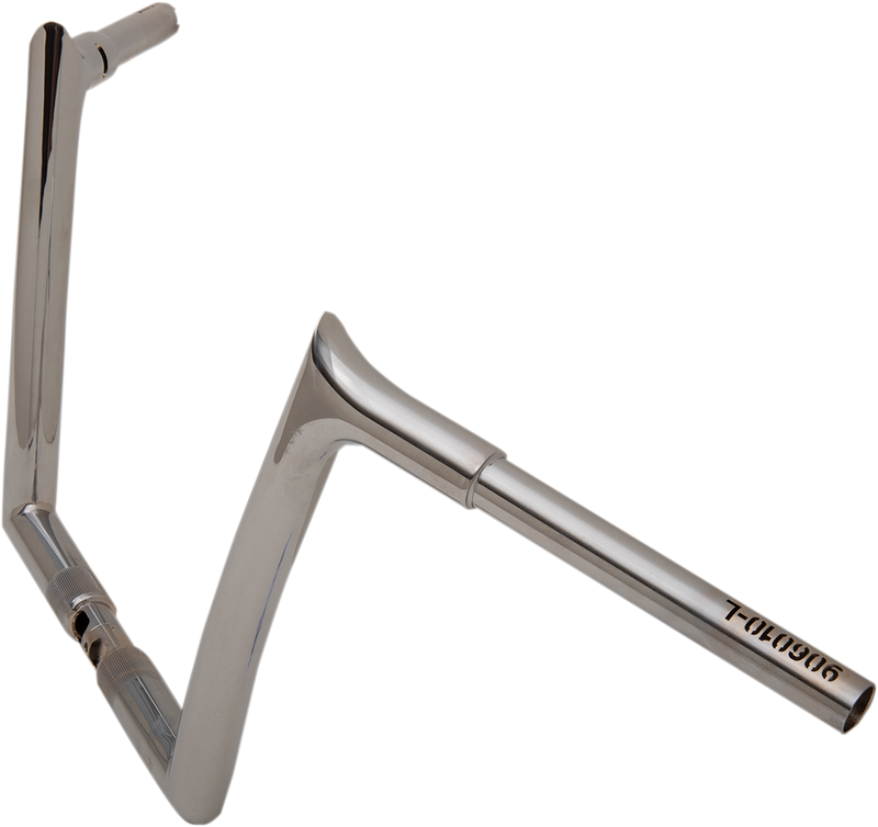 FAT BAGGERS INC. 1-1/4" EZ Install Pointed Top Handlebar - 10" - Chrome 906010