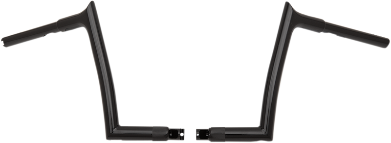 FAT BAGGERS INC. 1-1/4" EZ Install Pointed Top Handlebar - 10" - Black 906010-B