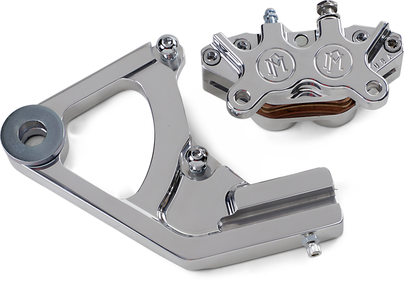 PERFORMANCE MACHINE (PM) Caliper - Rear - Polished - '87-'99 SOFTAIL