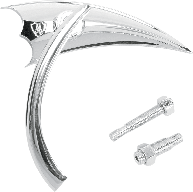 ARLEN NESS Mirror - Micro - Scoop - Side View - Triangle - Chrome - Right