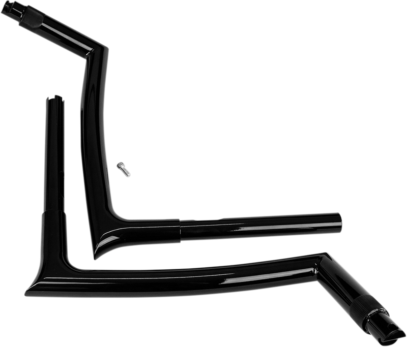 FAT BAGGERS INC. 1-1/4" EZ Install Pointed Top Handlebar - 10" - Black 908010-B