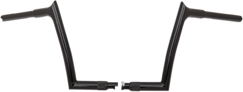 FAT BAGGERS INC. 1-1/4" EZ Install Pointed Top Handlebar - 10" - Black 908010-B