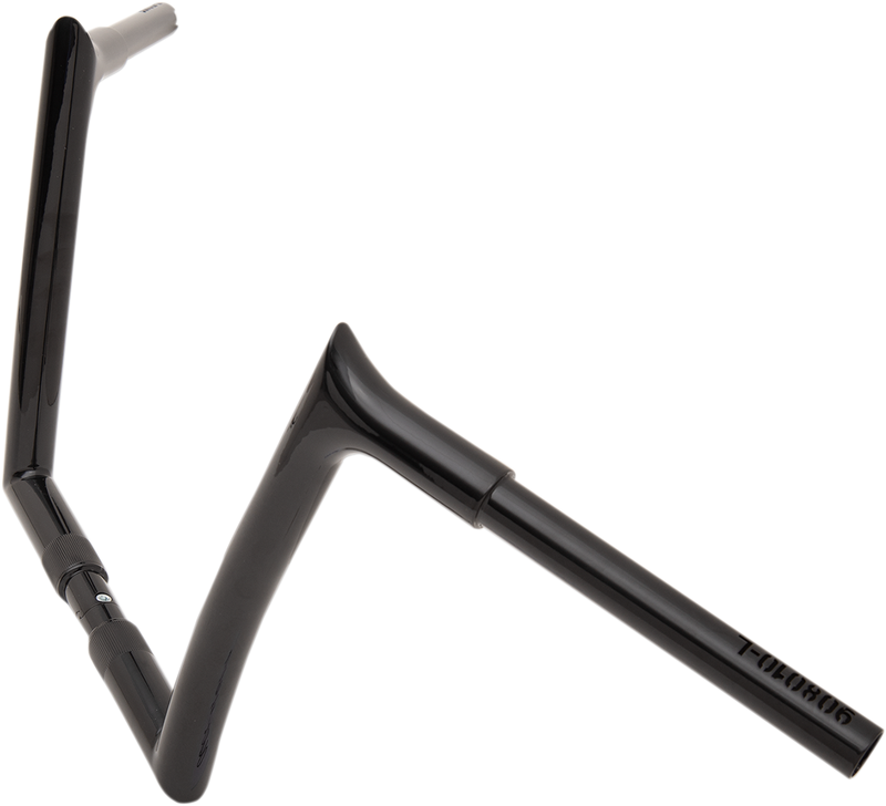 FAT BAGGERS INC. 1-1/4" EZ Install Pointed Top Handlebar - 10" - Black 908010-B