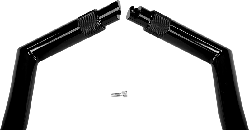 FAT BAGGERS INC. 1-1/4" EZ Install Pointed Top Handlebar - 12" - Black 908012-B