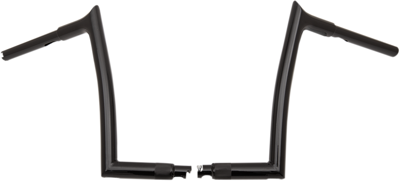 FAT BAGGERS INC. 1-1/4" EZ Install Pointed Top Handlebar - 12" - Black 908012-B