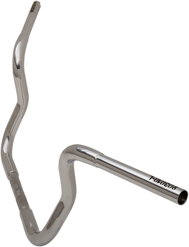 FAT BAGGERS INC. 1-1/4" EZ Install Round Top Handlebar - 10" - Chrome 903010