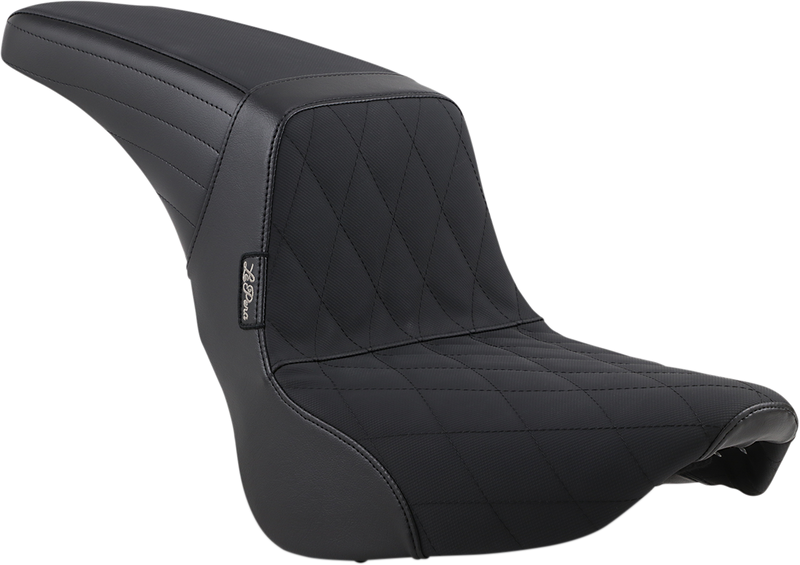 LE PERA Kickflip Seat - Diamond w/ Gripp Tape - Black - Softail '18-'23