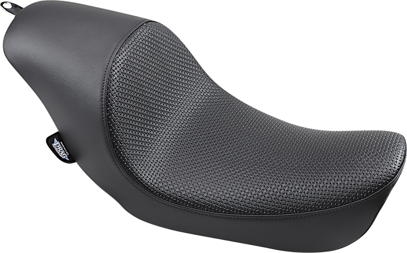 DRAG SPECIALTIES Low Profile 3/4 Basketweave Solo Vinyl Seat - Black -  Dyna '06-'17