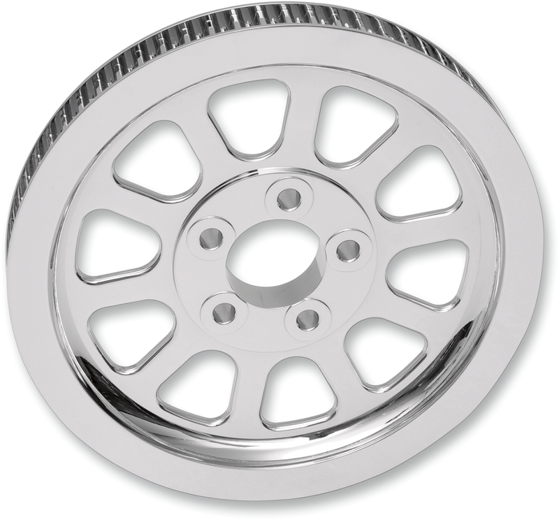 DRAG SPECIALTIES Replacement 10 Spoke Rear Pulley - Chrome - 66 Tooth