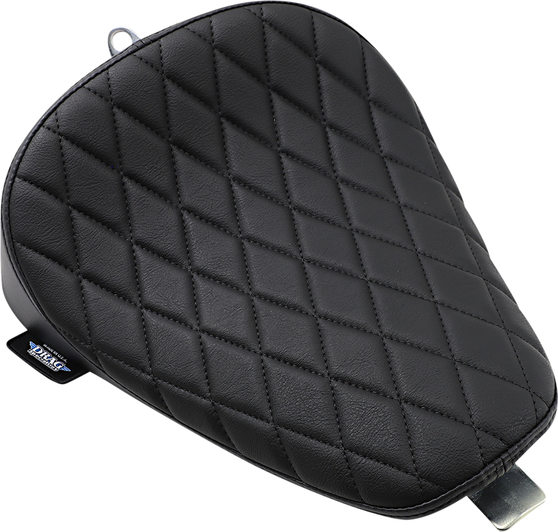 DRAG SPECIALTIES Bobber Style Diamond Stitch Vinyl Solo Seat - Black - Sportster '10-'22