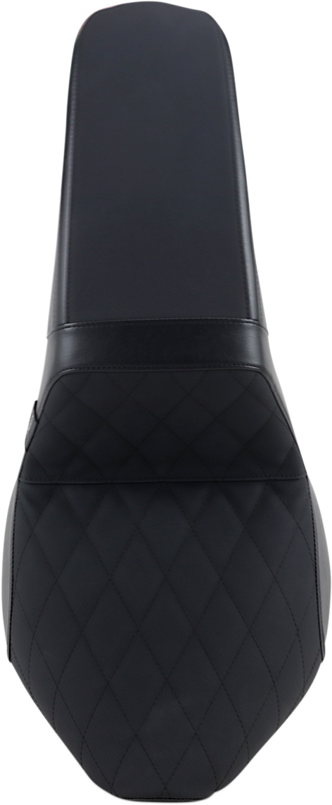 LE PERA Kickflip Seat - Diamond w/ Gripp Tape - Black - Softail '18-'23