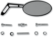 PRO-ONE PERF.MFG. Mirror - Weekend Warrior - Side View - Cut-Out - Oval - Black - Right 102320B