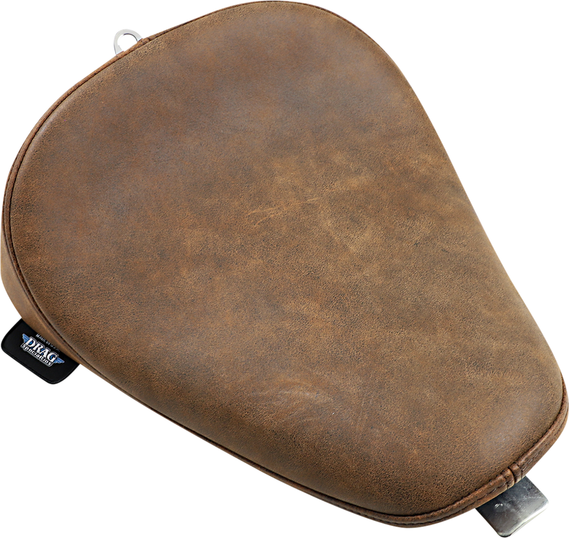 DRAG SPECIALTIES Bobber Style Smooth Distressed Leather Solo Seat - Brown - Sportster '10-'22