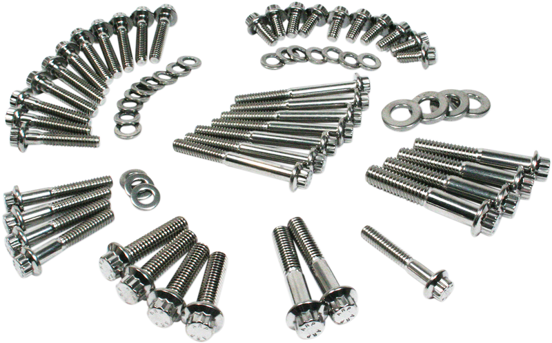 FEULING OIL PUMP CORP. Fastener Kit - External Primary/Transmission - 12-Point/Dress-Up - Softail