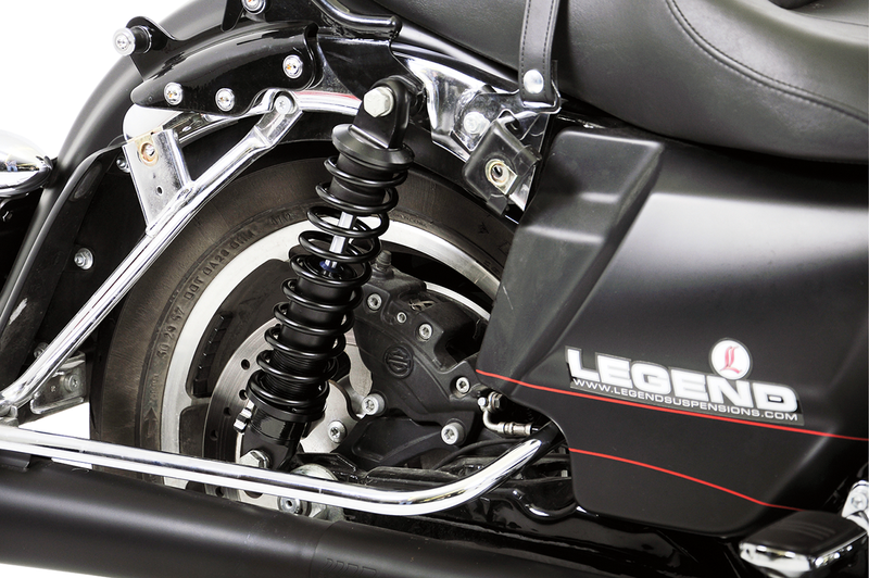 LEGEND SUSPENSION Revo Coil Suspension - Black - Heavy-Duty - 12" - '99-'24 TOURING