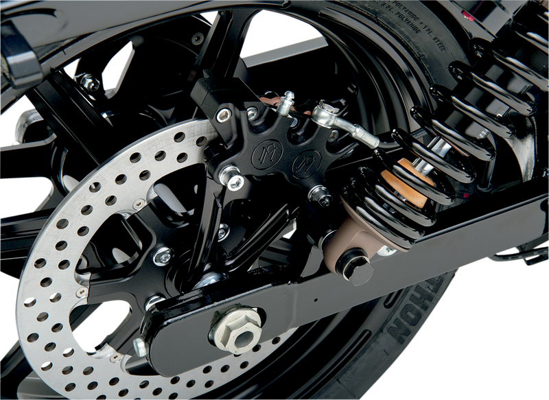 PERFORMANCE MACHINE (PM) 4-Piston Caliper - Rear - Black Ops* - '08-'17 DYNA