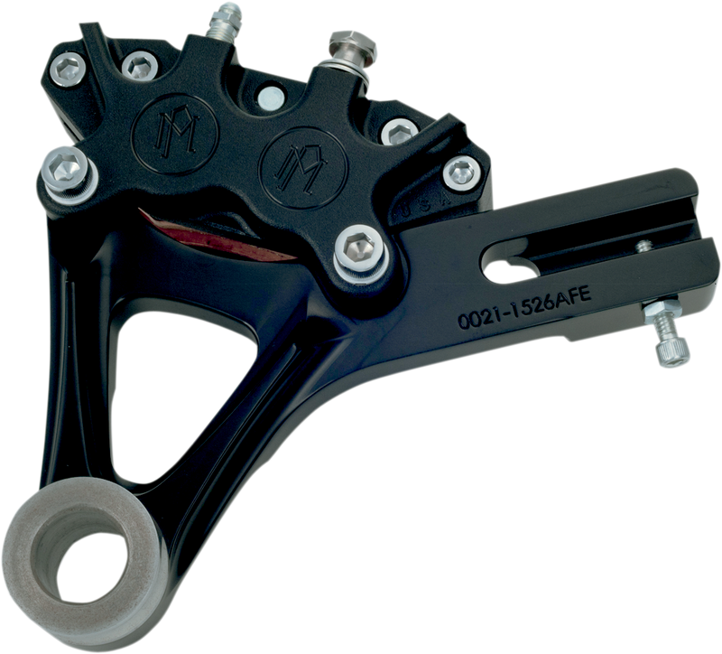 PERFORMANCE MACHINE (PM) 4-Piston Caliper - Rear - Black Ops* - '08-'17 DYNA