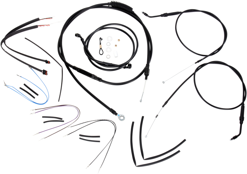 BURLY BRAND Control Kit - 14" Ape Hanger Handlebars