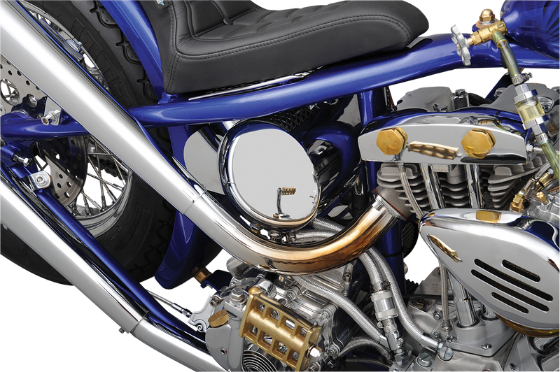 DRAG SPECIALTIES Custom Center Fill Oil Tank - Chrome - Softail '84-'99