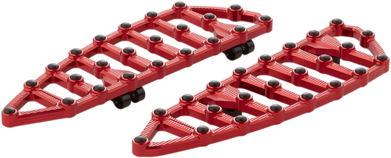 ARLEN NESS MX Billet Driver Floorboards - Red