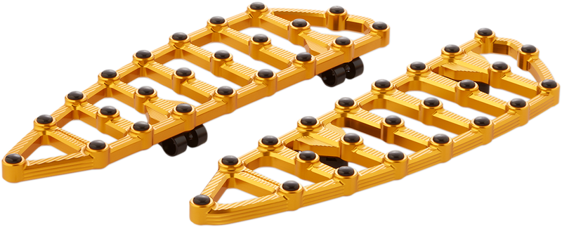 ARLEN NESS MX Billet Driver Floorboards - Gold
