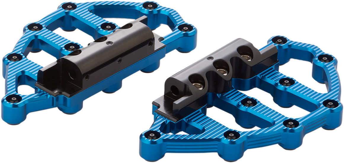 ARLEN NESS MX Passenger Floorboards - Blue - 1999-2020 TOURING, SOFTAIL MODELS