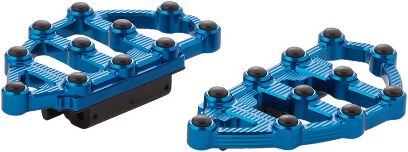 ARLEN NESS MX Passenger Floorboards - Blue - 1999-2020 TOURING, SOFTAIL MODELS