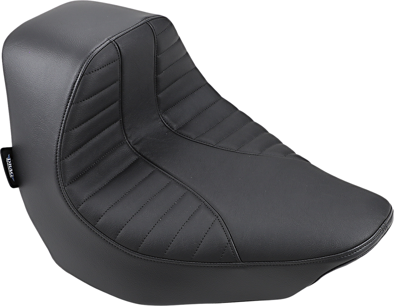 DRAG SPECIALTIES EZ-On Scorpion Stitch Vinyl Solo Seat - Black - Softail '18-'22