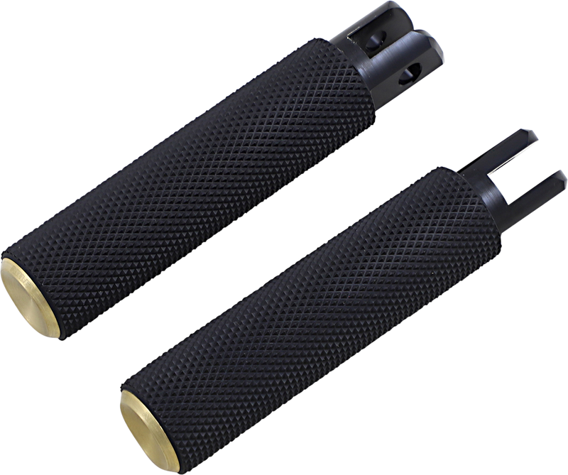 ARLEN NESS Driver Knurled Footpegs - 2018-2025 SOFTAIL MODELS - Brass