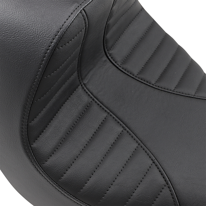 DRAG SPECIALTIES EZ-On Scorpion Stitch Vinyl Solo Seat - Black - Softail '18-'22