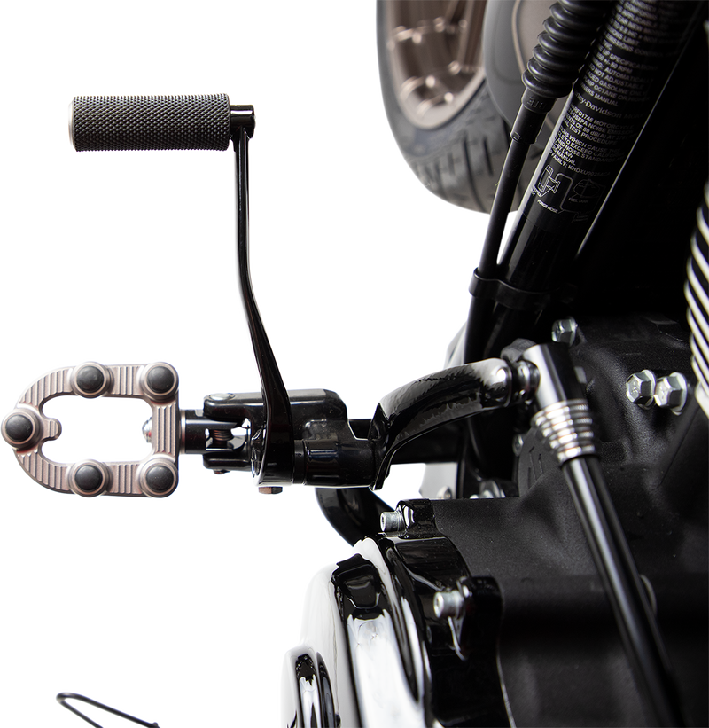 ARLEN NESS Driver Splined Footpeg Mount - Black - Softail