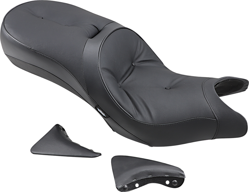 DRAG SPECIALTIES Low-Profile Touring Seat - Pillow Style - Black - Victory '10-'15