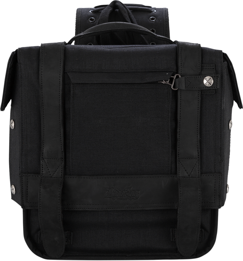 BURLY BRAND Throw-Over Saddlebag - Black