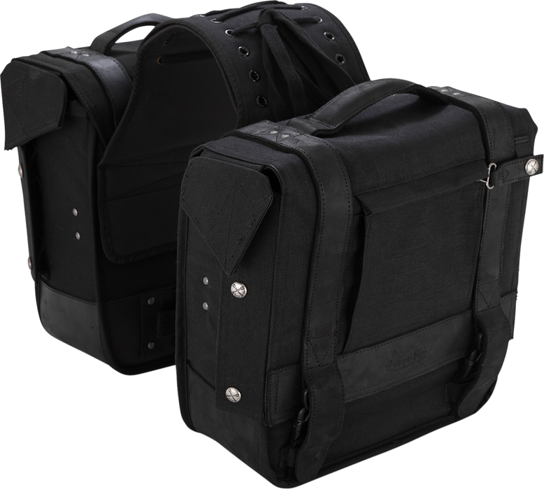 BURLY BRAND Throw-Over Saddlebag - Black