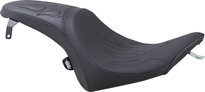 DRAG SPECIALTIES Predator Seat - Flame Stitched - Vegas '03-'17