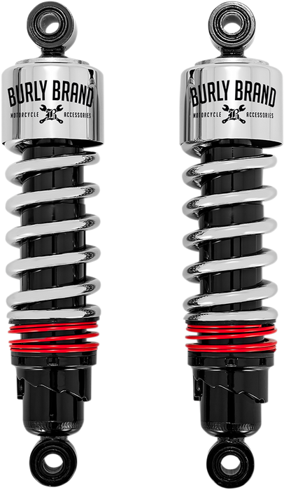 BURLY BRAND Slammer Plus Shocks - Chrome - FLH