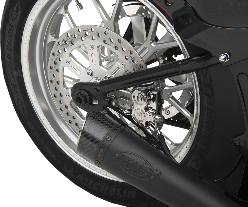 PERFORMANCE MACHINE (PM) 4-Piston Caliper - Rear - Chrome - '08-'17 Softail