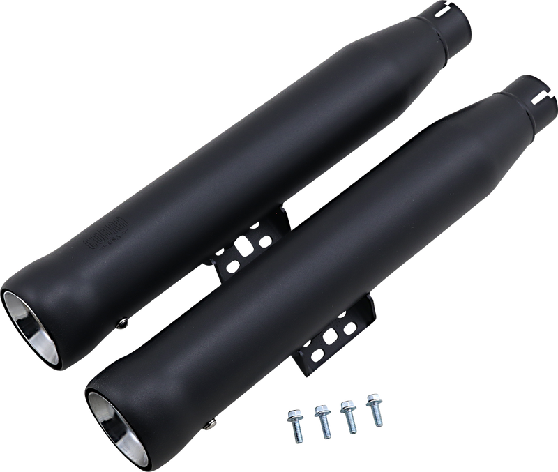 COBRA Neighbor Hater Mufflers - Black - '18-'23 Softail