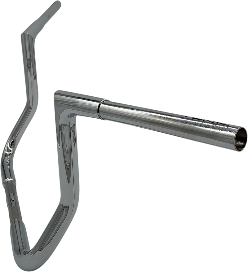 FAT BAGGERS INC. 1-1/4" EZ Install Flat Top Handlebar - 12" - Chrome 705012