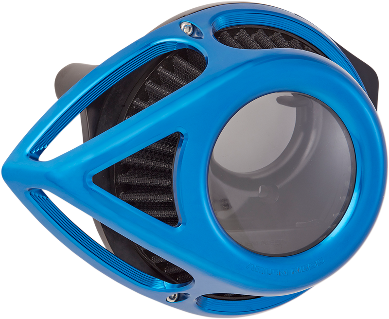 ARLEN NESS Tear Series Clear Air Cleaner Kit - Blue Anodized