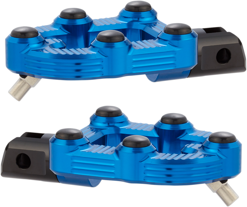 ARLEN NESS MX Footpegs - Driver - Blue